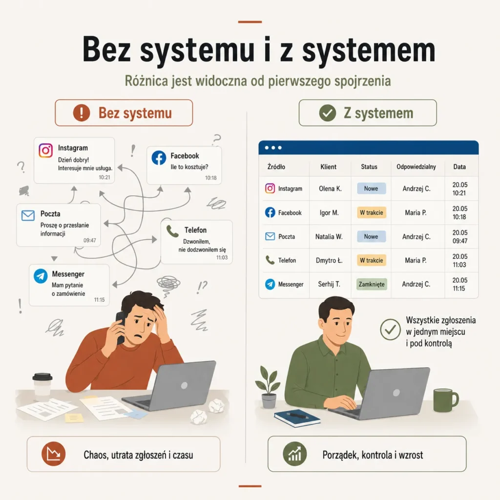 Problem nie leży w stronie internetowej, Facebooku ani reklamie